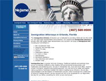 Tablet Screenshot of immigrationcounselors.com